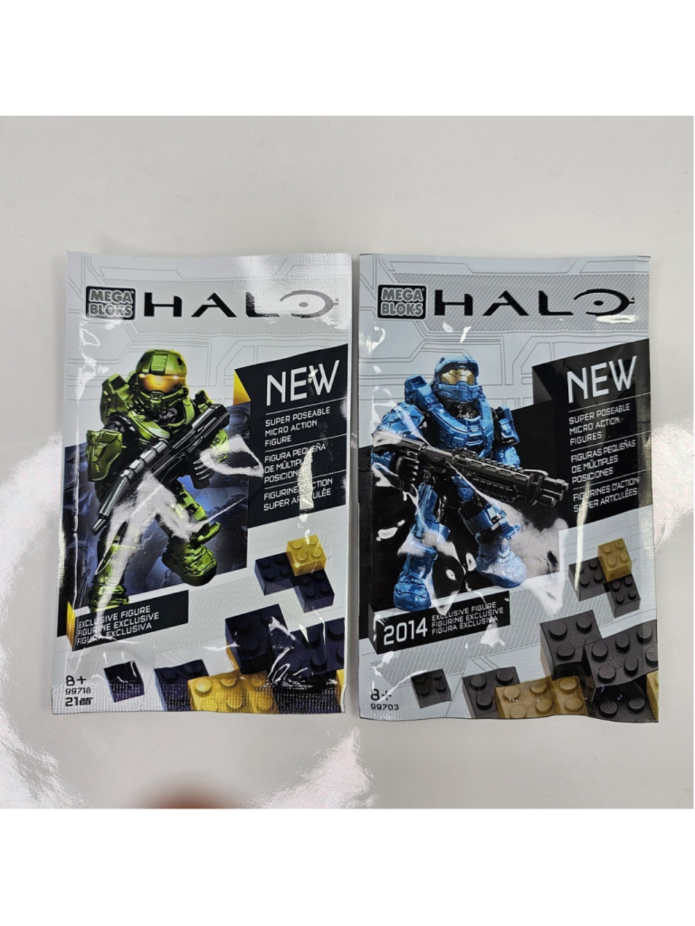 SEALED Mega Bloks Halo Micro Action Figures 99718 99703 Lot of 2 Exclusive 2014